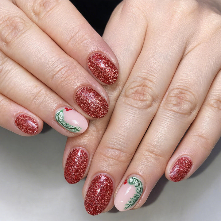 Festive Glitter Gel Nail Art Set Bowlift