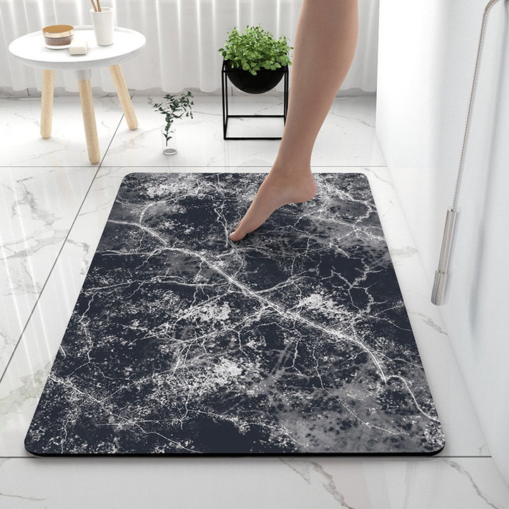 Soft Textured Abstract Bath Mat