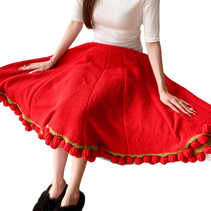 Cozy Crinkled Skirt Bowlift