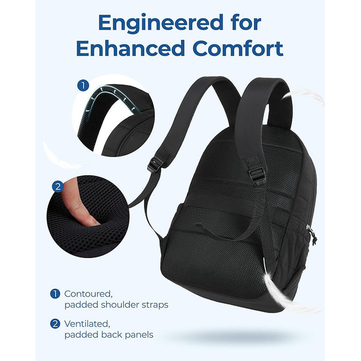 Padded Laptop Backpack with Multiple Compartments Bowlift