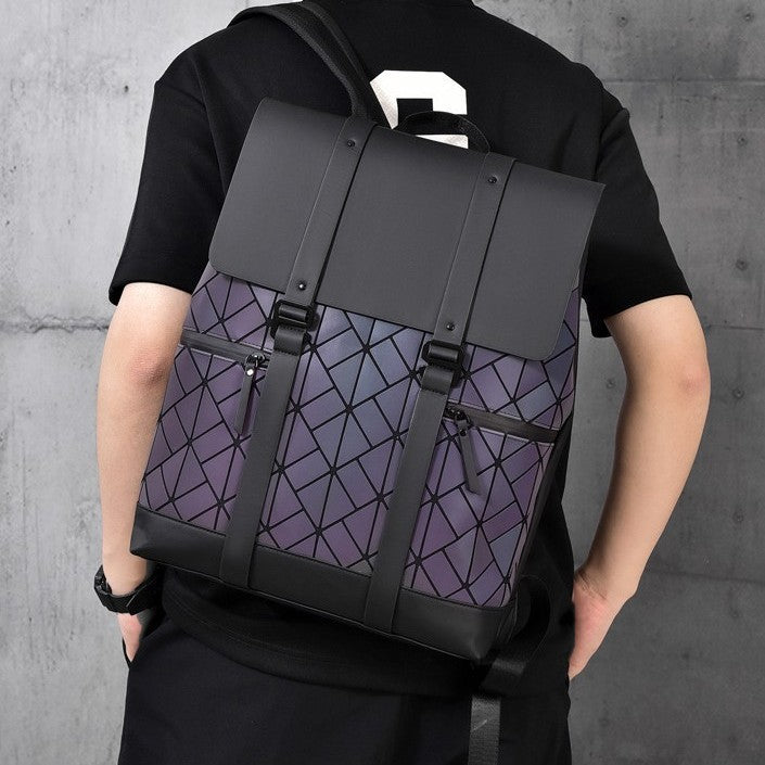 Stylish Geometric Design Bowlift Backpack