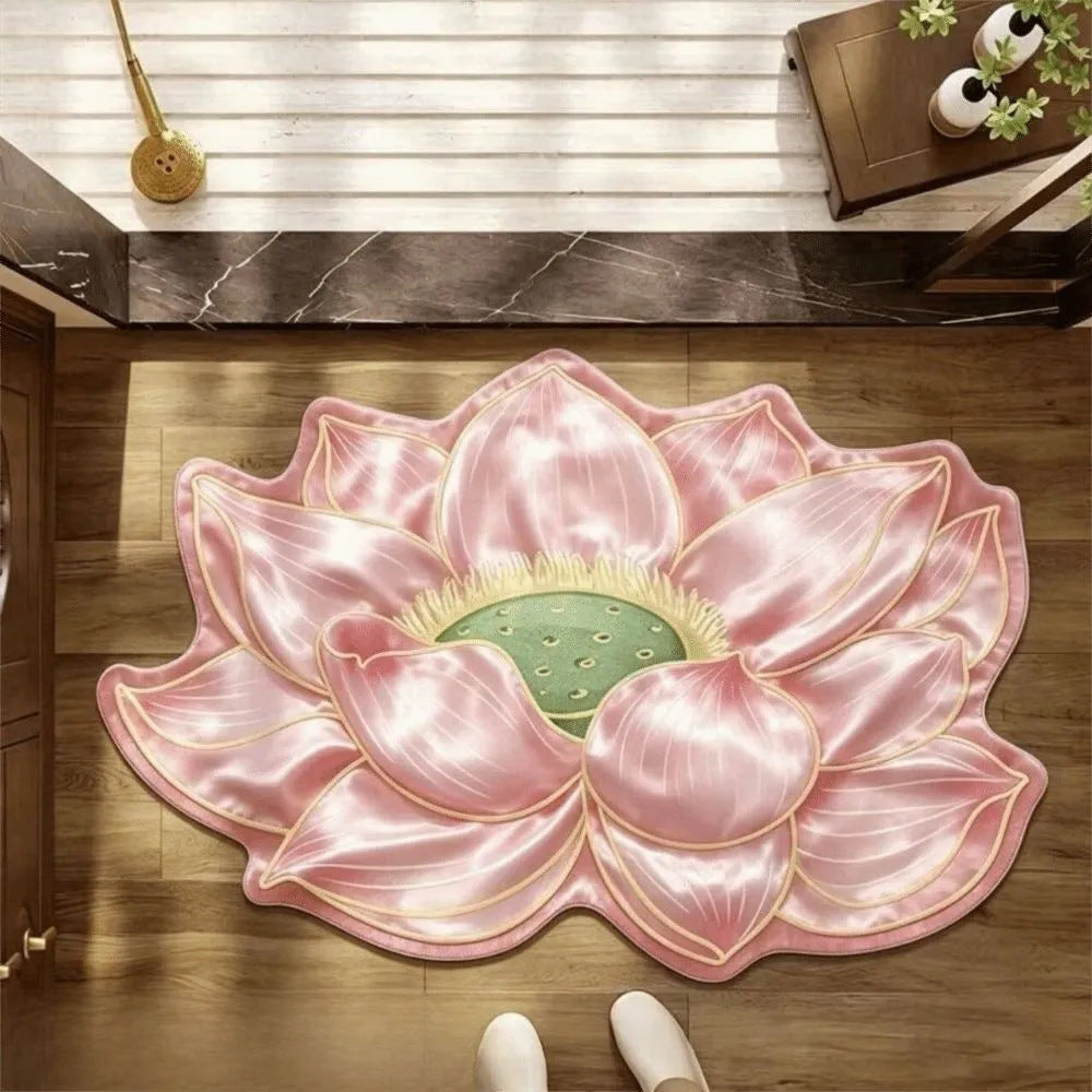Floral Lotus Shaped Mat Bowlift