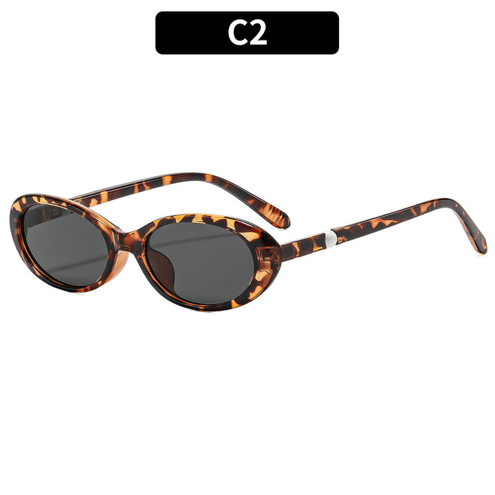 Sleek Minimalist Oval Sunglasses