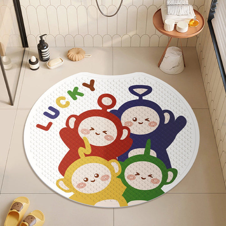Plush Cartoon Bath Mat Bowlift