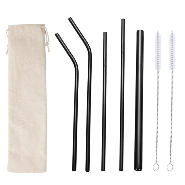 Stainless Steel Straw Set with Cleaning Brushes Bowlift