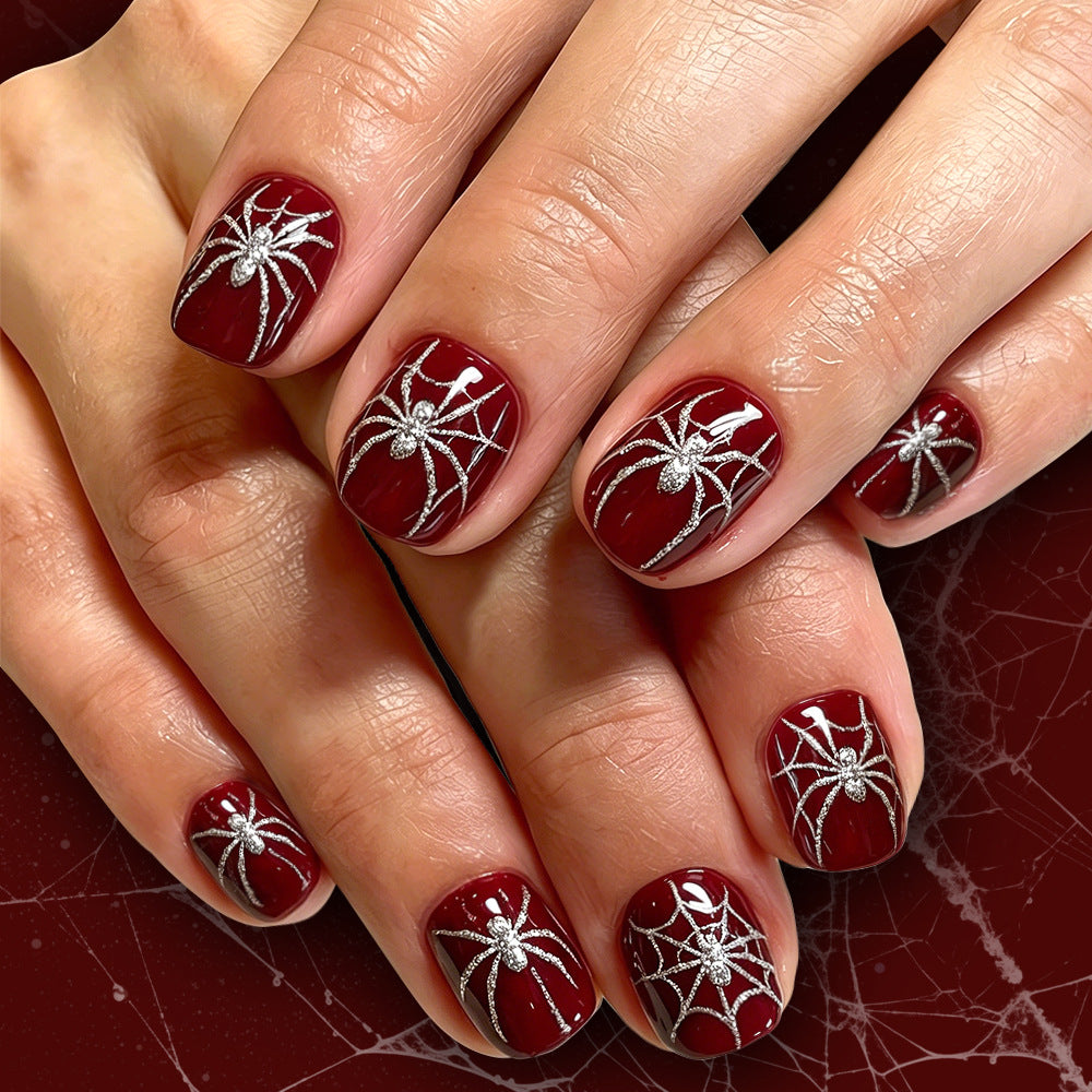 Halloween-Themed Spider Nail Art Bowlift