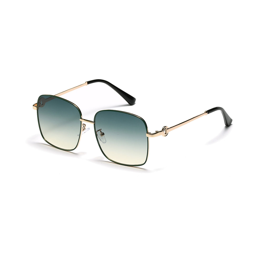 Ladies elegant square sunglasses with high-quality metal frame Bowlift