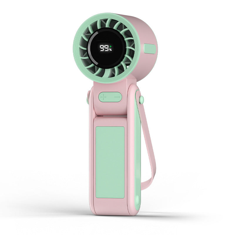 Unisex Portable Hand Fan with USB Charging Function and Flexible Design Bowlift