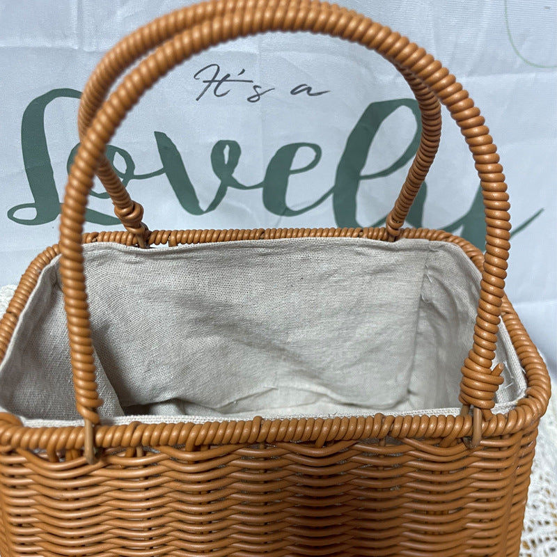 Women Handcrafted Basket Bag Bowlift