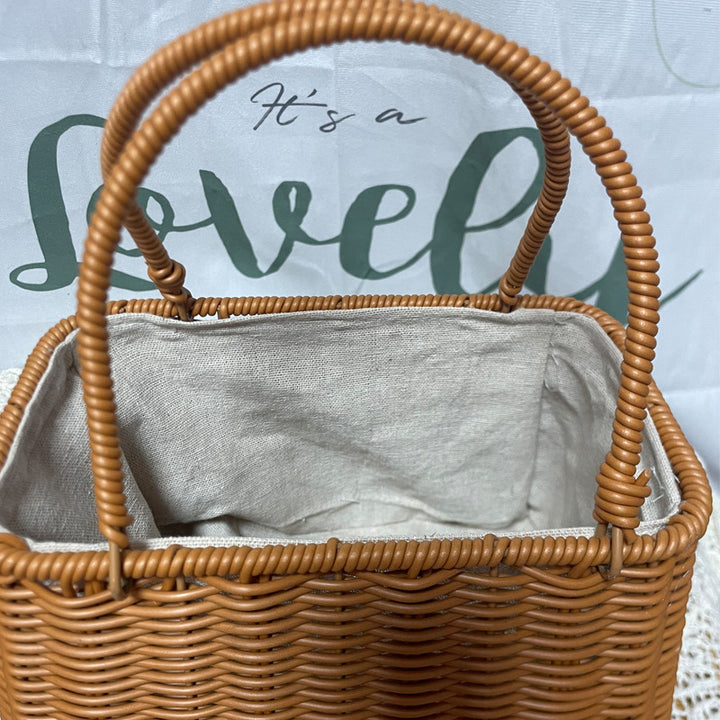 Women Handcrafted Basket Bag Bowlift