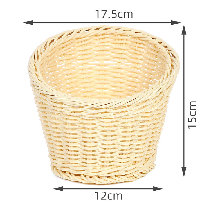 Decorative Woven Round Basket Bowlift