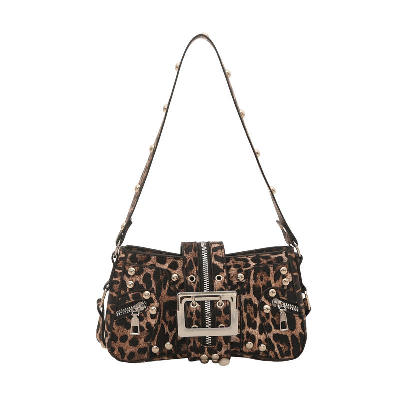 Trendy Animal Print Shoulder Bag Bowlift