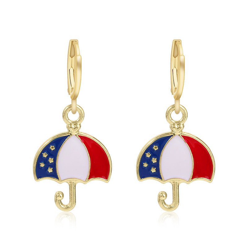 Women's long multi-layer star drop earrings with crystal embellishments and rhodium-plated alloy Bowlift