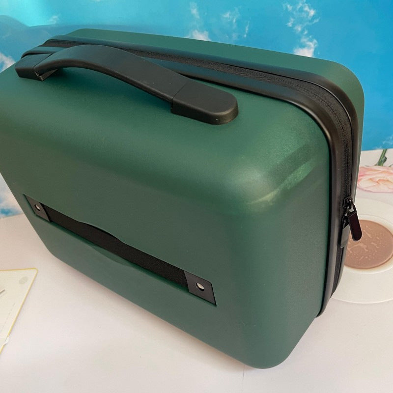 compact hardshell travel carry case with top handle and reinforced ridged shell Bowlift