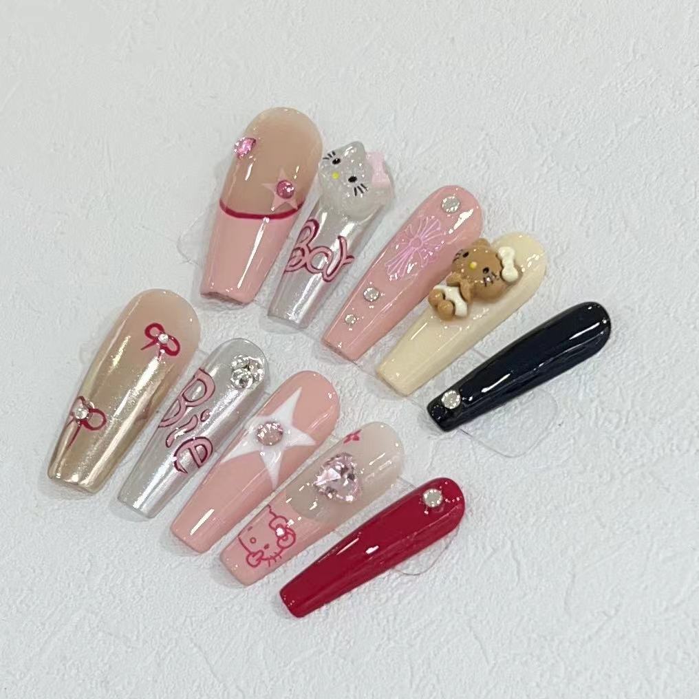 Cute Cartoon Nail Art Set Bowlift