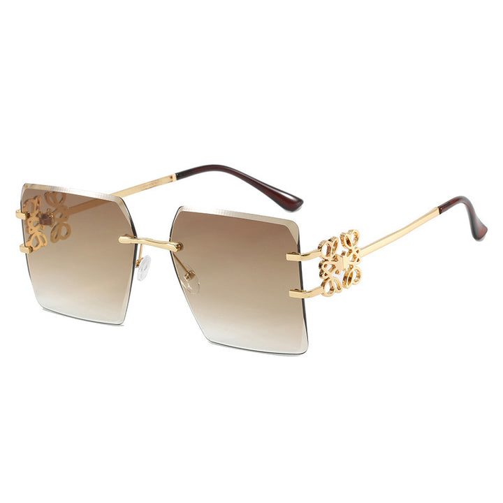 Ladies Designer Sunglasses with striking geometric frame Bowlift