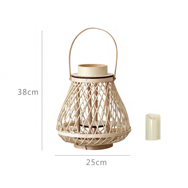 Stylish Rattan Lantern Bowlift
