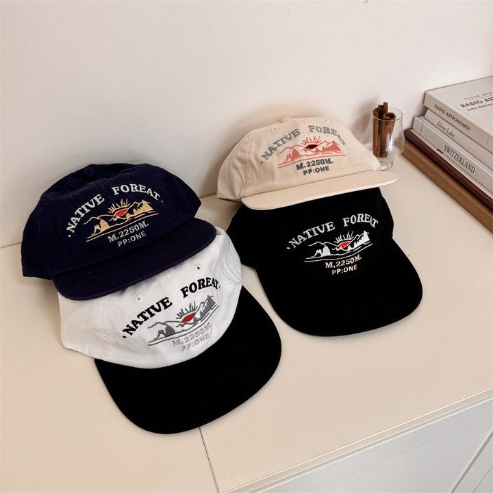 Men's Embroidered Outdoor Adventure Baseball Cap Bowlift