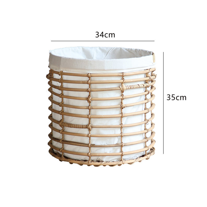 Decorative storage basket with fabric lining Bowlift
