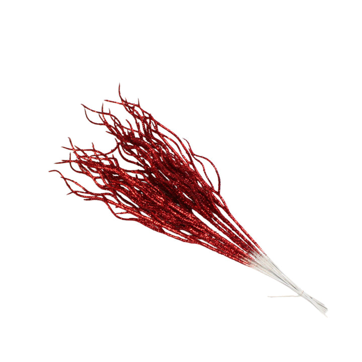 Unisex decorative deco branch with star and berry appliqués, flexible branch structure Bowlift