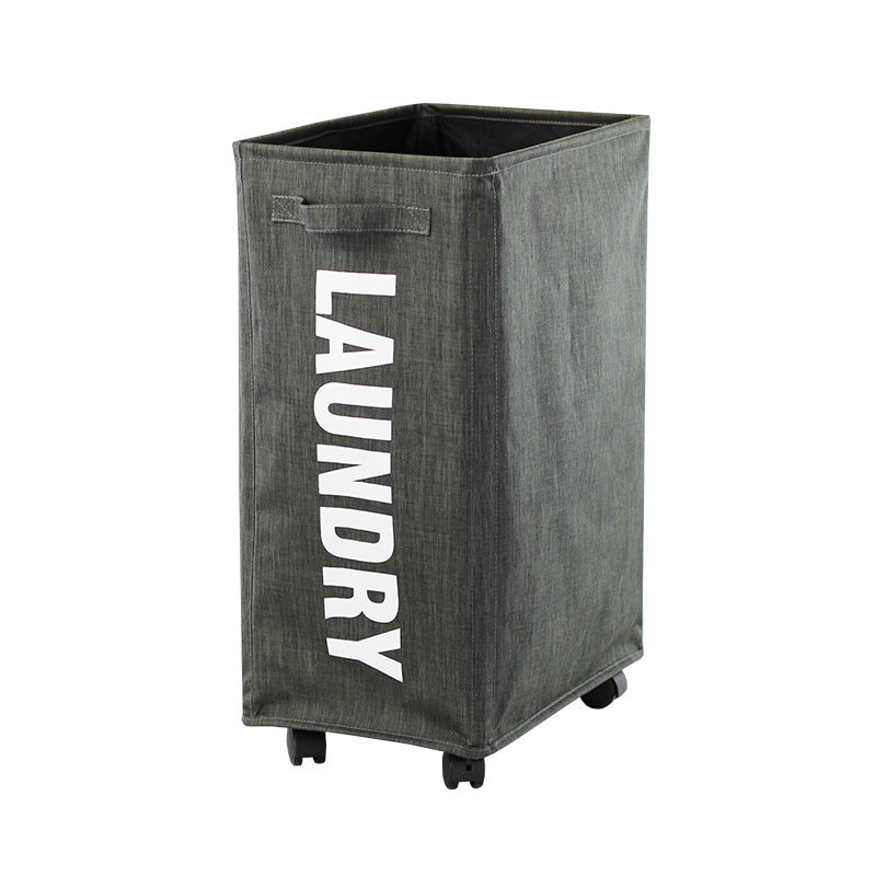 Practical laundry container with wheels Bowlift