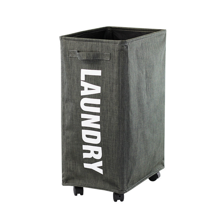 Practical laundry container with wheels Bowlift