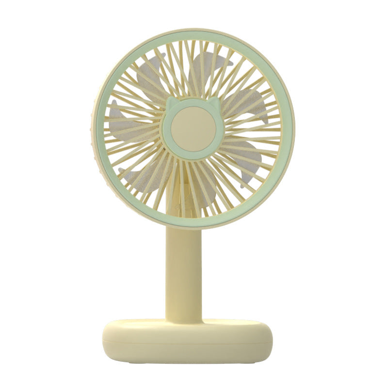 Women's Portable Mini Fan with Cute Cat Design Bowlift