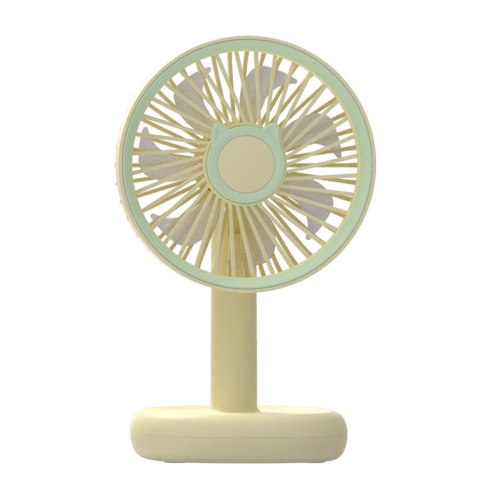 Women's Portable Mini Fan with Cute Cat Design Bowlift