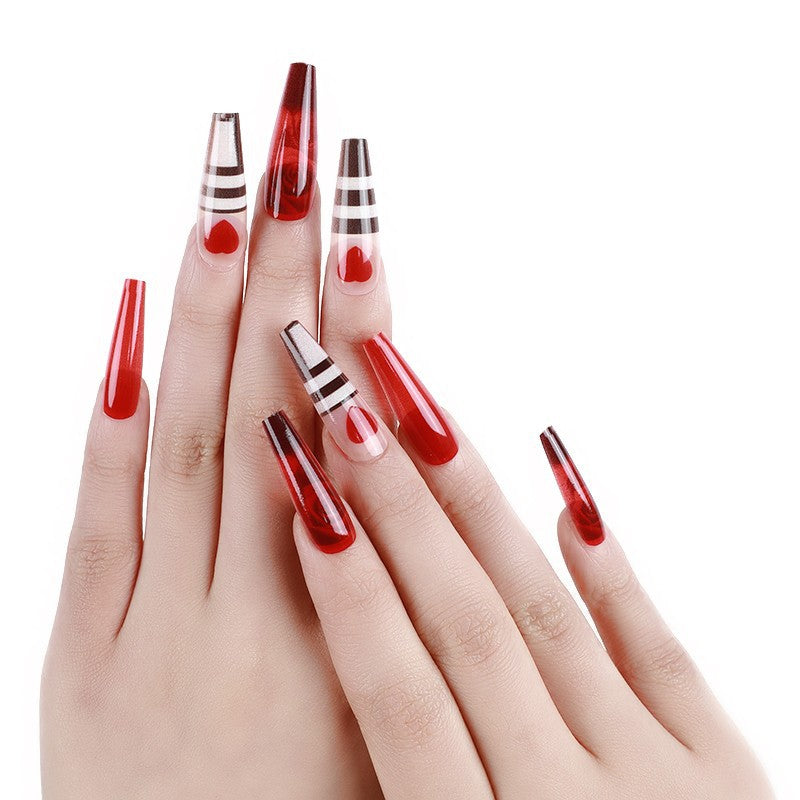 Trendy glamorous design artificial nails Bowlift