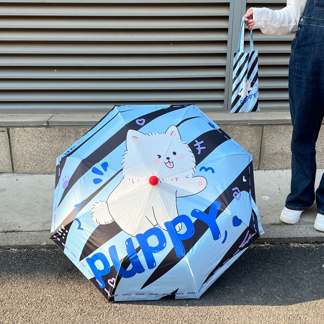 Ladies creative foldable umbrella with playful animal design Bowlift