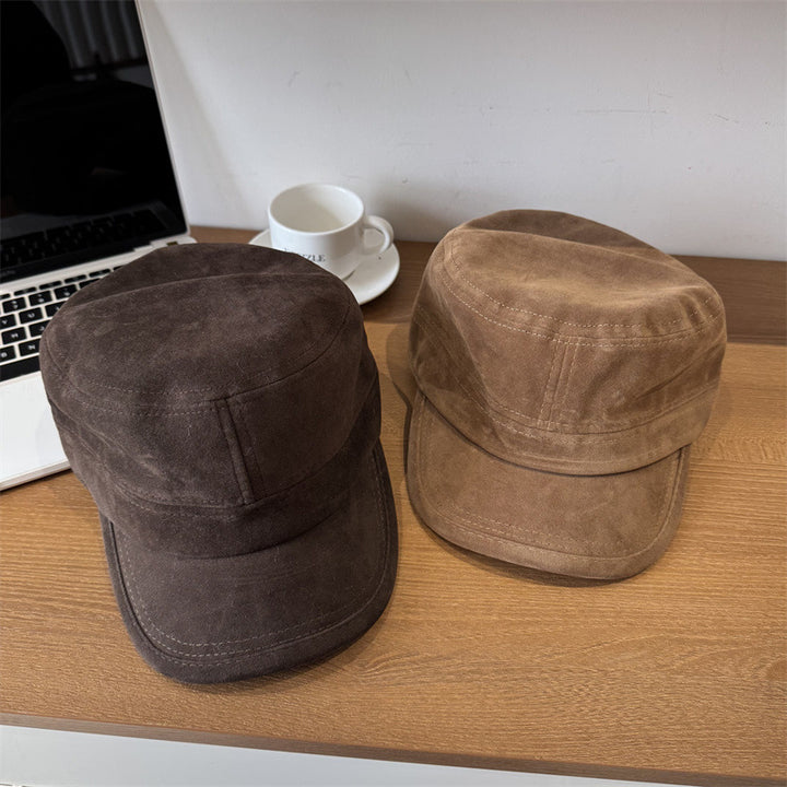 Men's Casual Suede Field Cap Bowlift