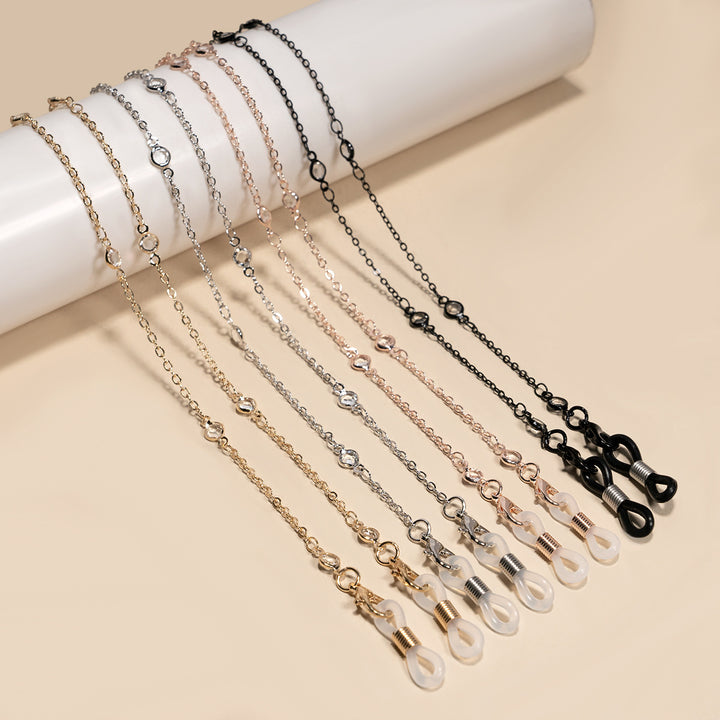 Elegant Rhinestone Glasses Chain Bowlift