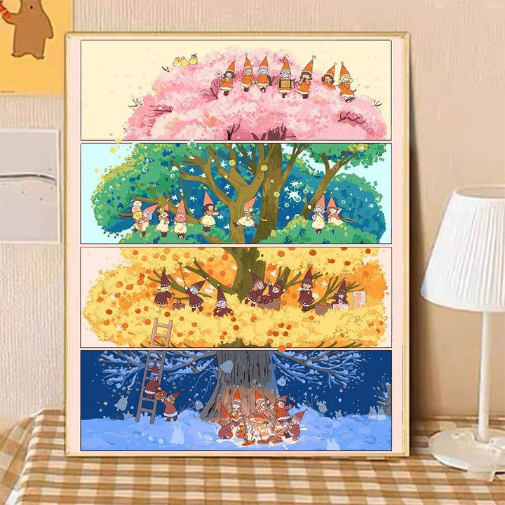 Cozy Home Illustration Canvas Art Bowlift