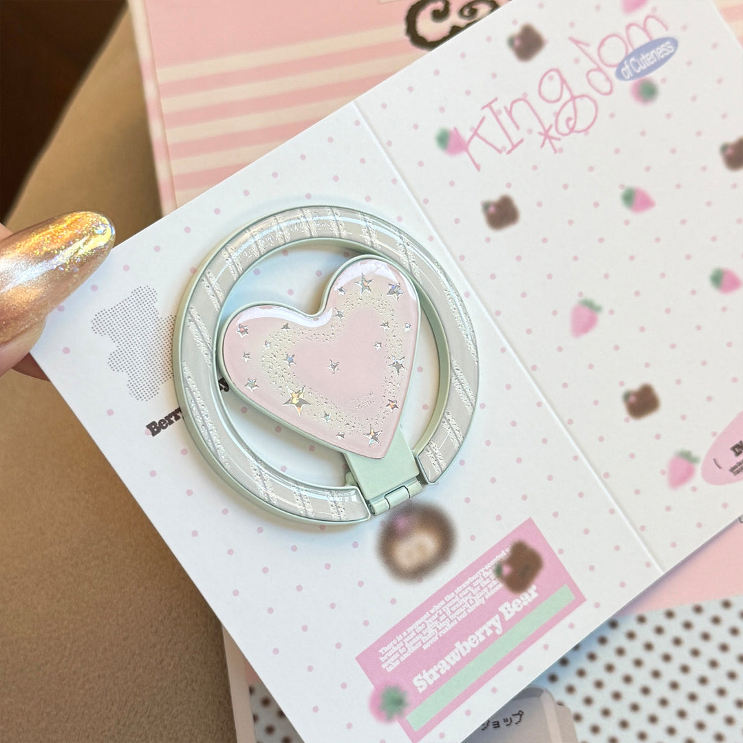 Hand mirror in playful heart design Bowlift