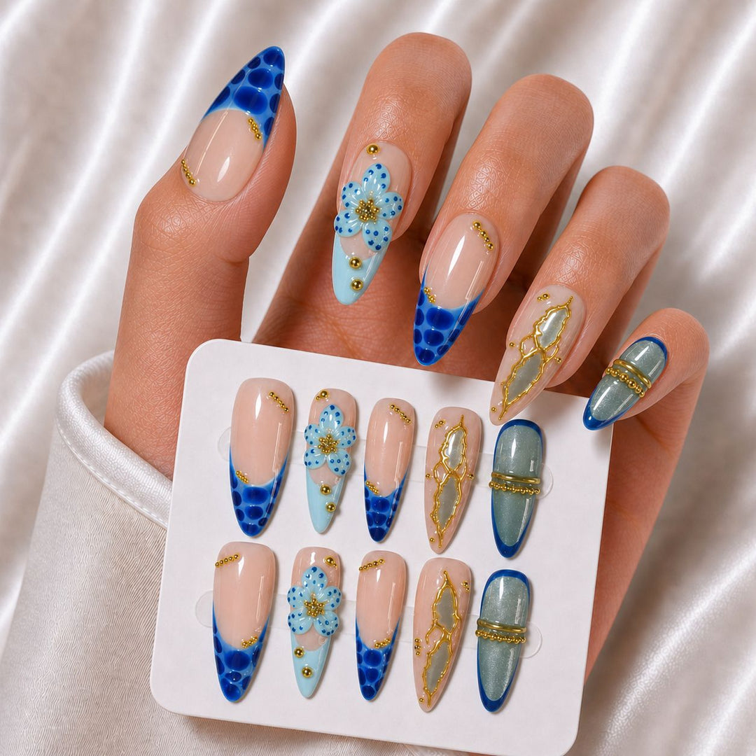 Artistic Mixed Media Nail Art Extensions Bowlift