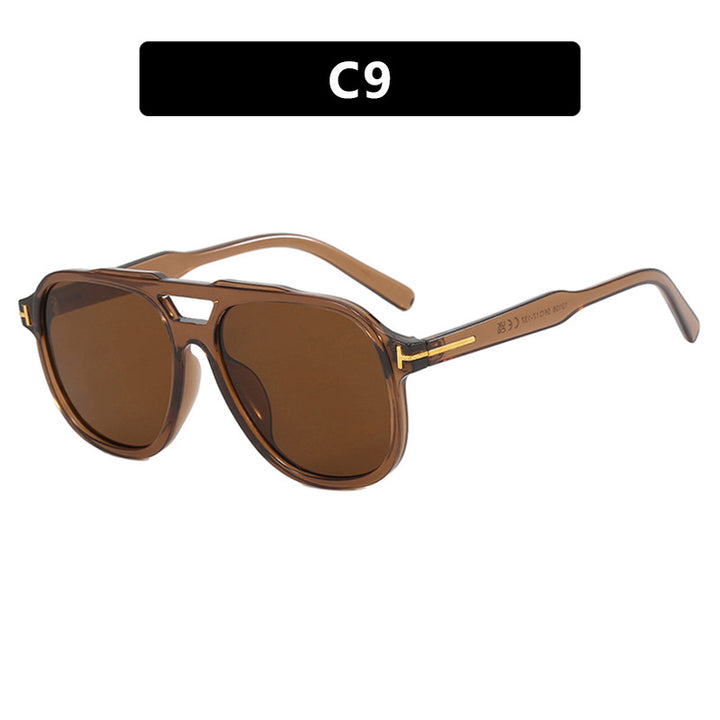 Women's fashionable sunglasses with polygonal frame and protective lenses Bowlift