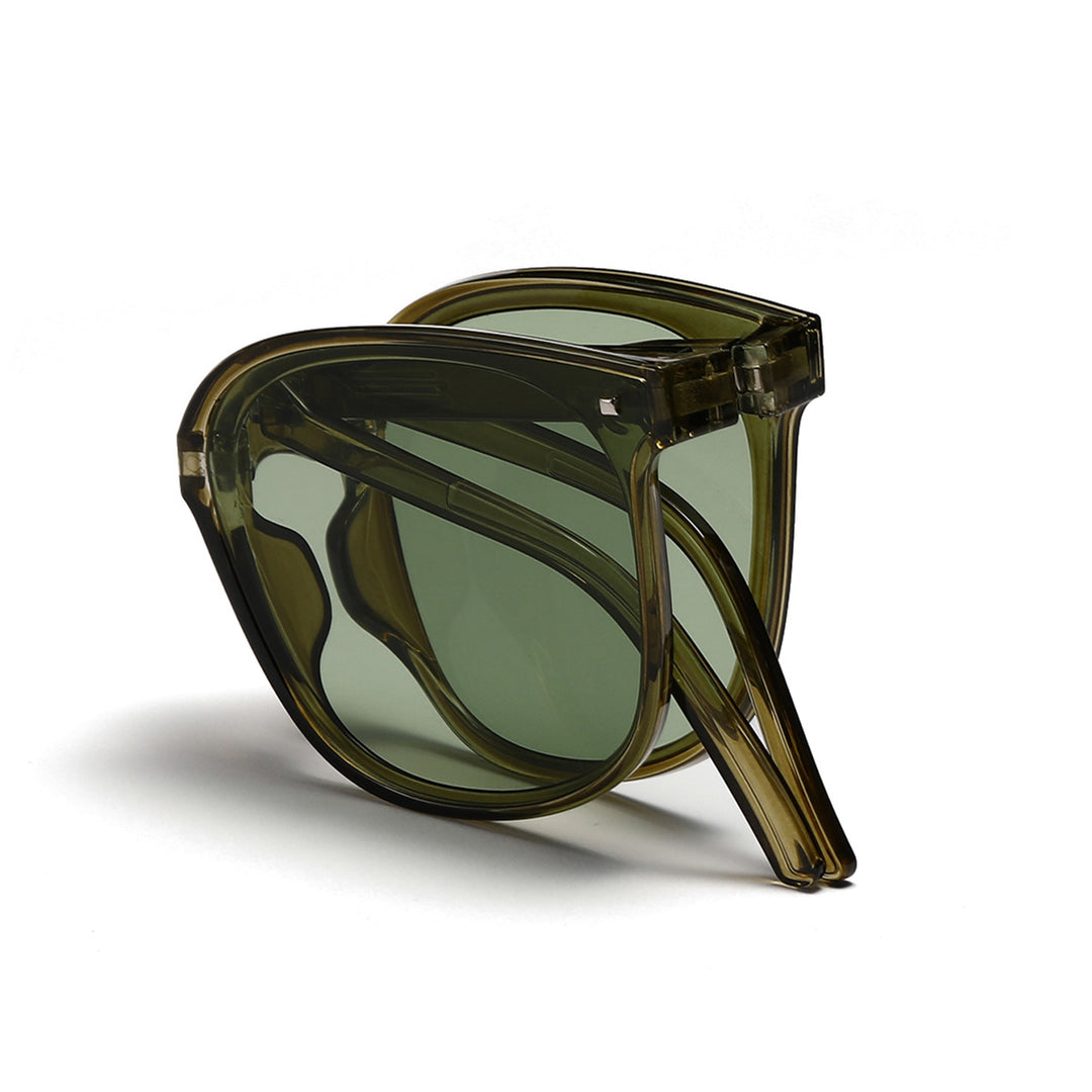 Women's square sunglasses with innovative plastic frame and polarized lenses Bowlift