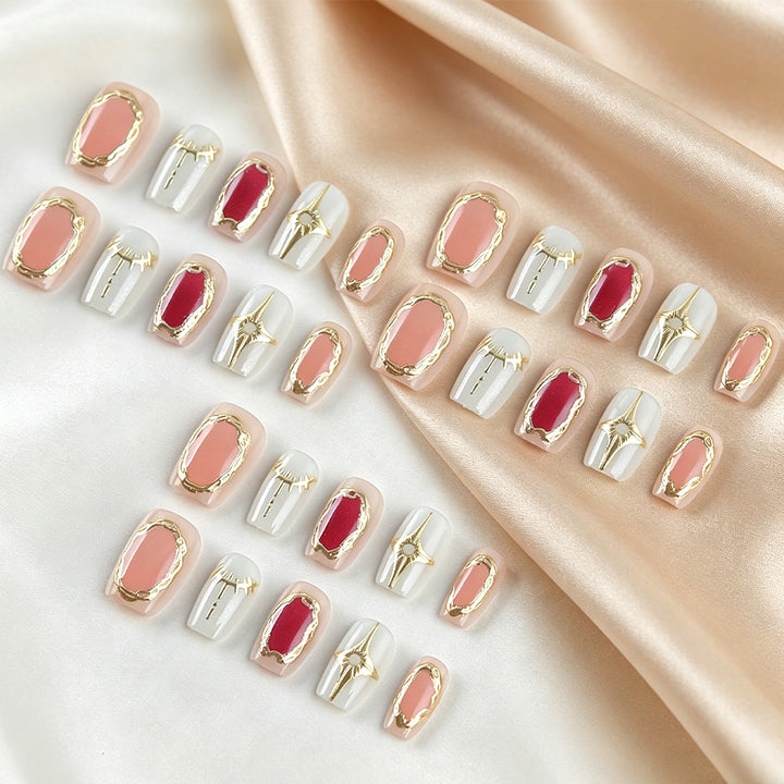 Luxurious Press-On Nail Art Set Bowlift