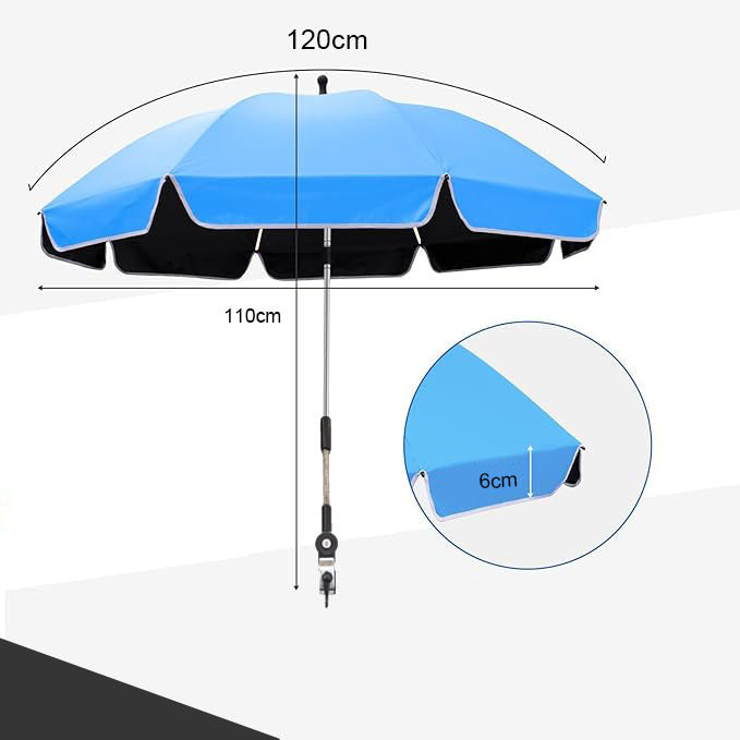 Women’s sturdy beach sunshade umbrella with adjustable mounting system Bowlift