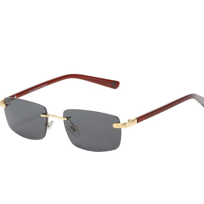 Women's fashionable half-frame glasses with comfortable nose pads and elegant design Bowlift
