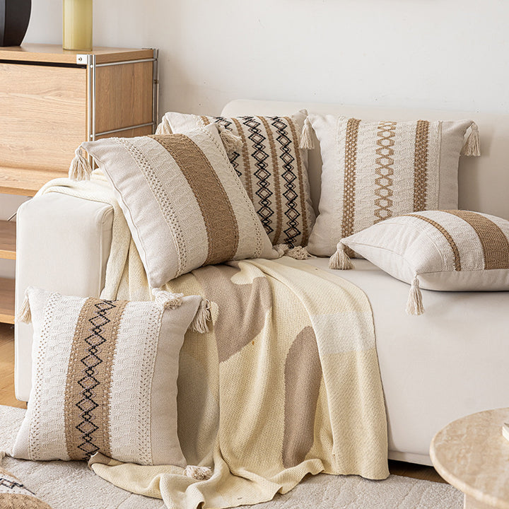 Decorative Textured Throw Cushion
