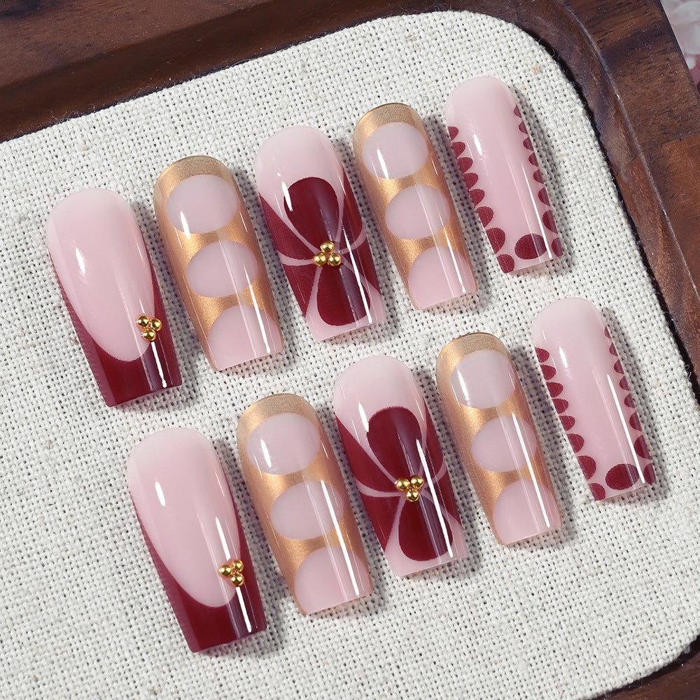 Elegant Decorative Press-On Nails Bowlift