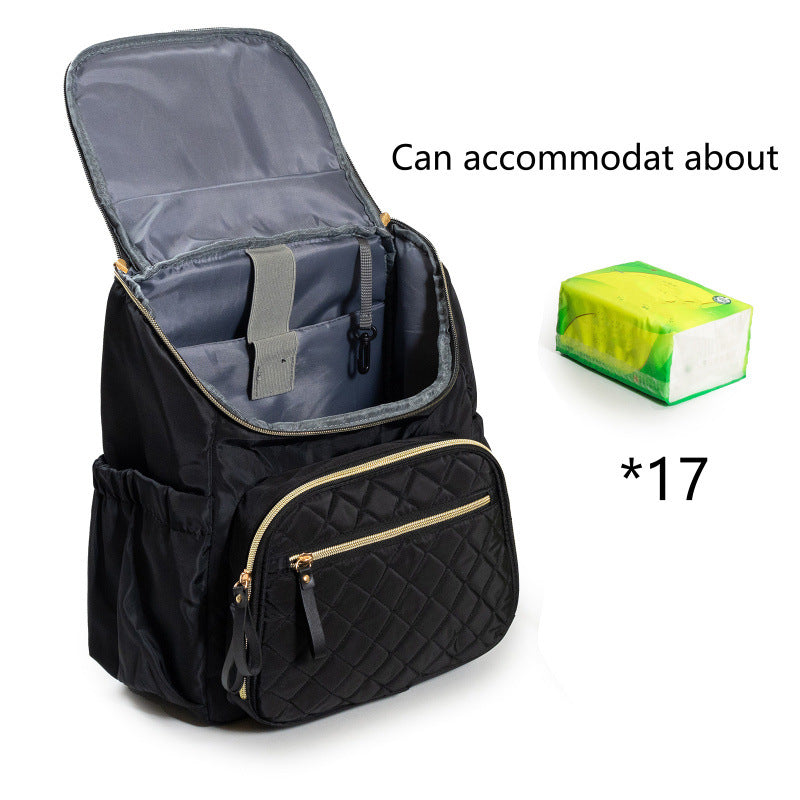 Quilted Multi-Pocket Backpack Bowlift