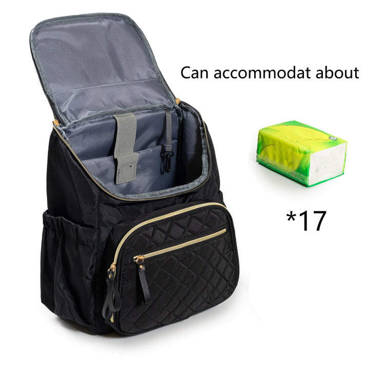 Quilted Multi-Pocket Backpack Bowlift
