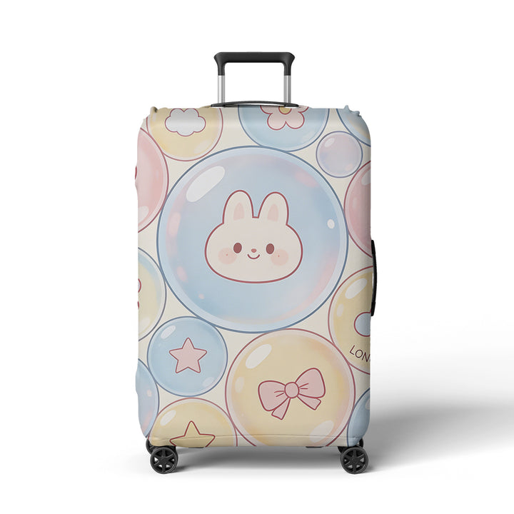 Women's suitcase cover with playful space design Bowlift