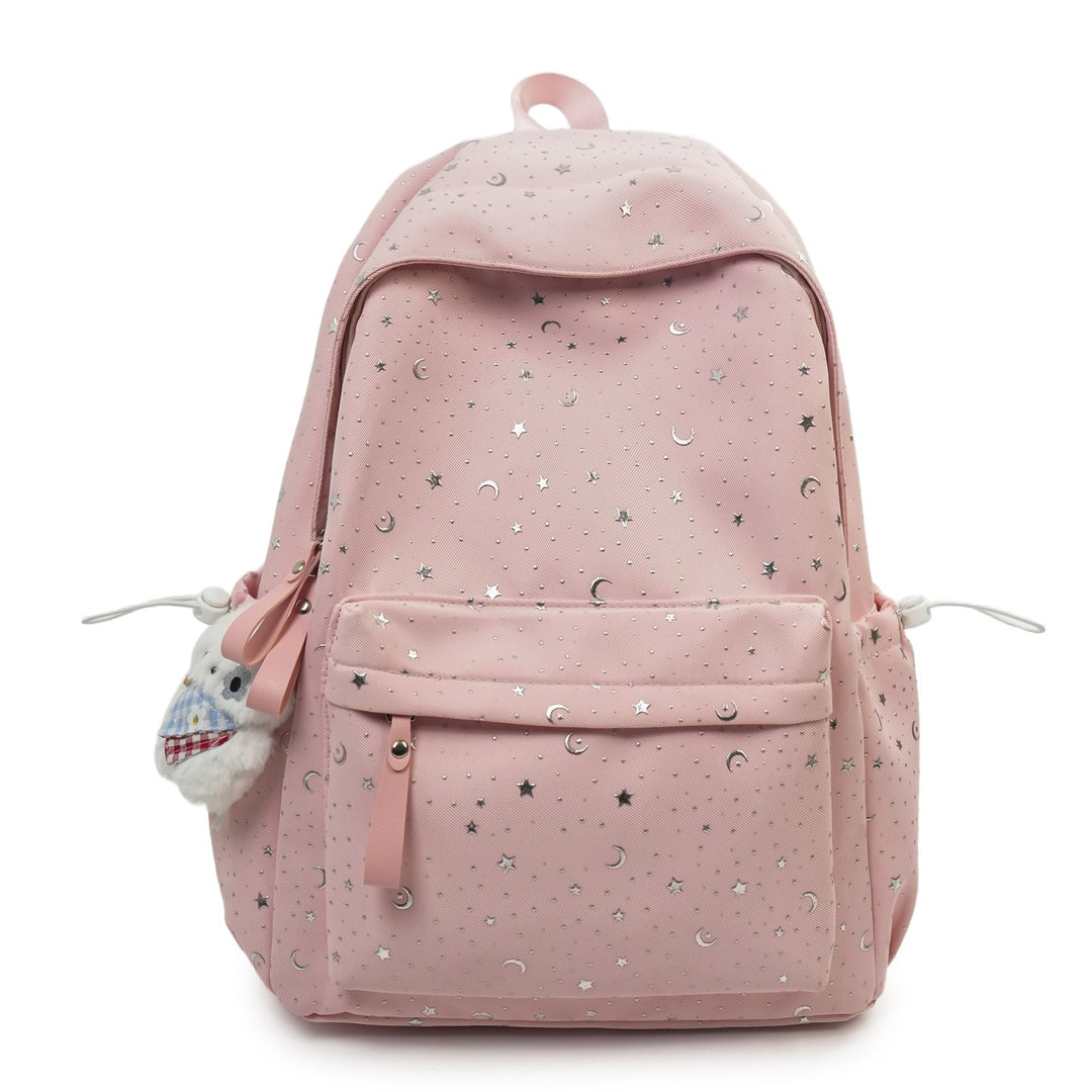 Backpack with Sparkling Stars and Modern Details Bowlift