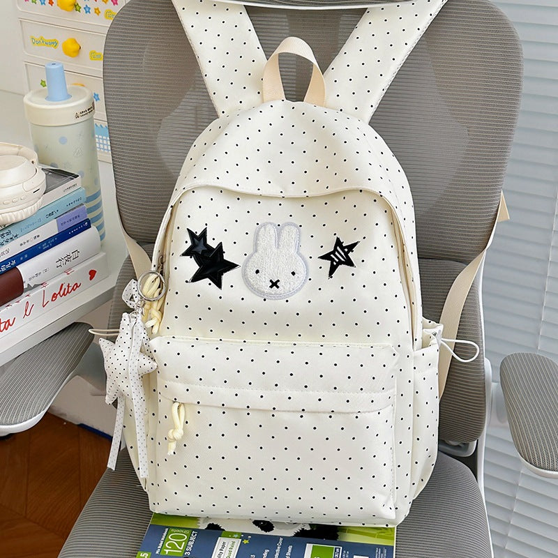 Cute Plush Illustrated Rabbit Backpack