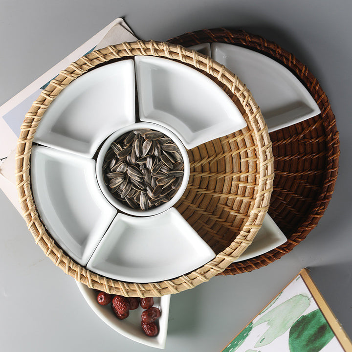 Unisex Serving Tray with Separate Compartments Bowlift