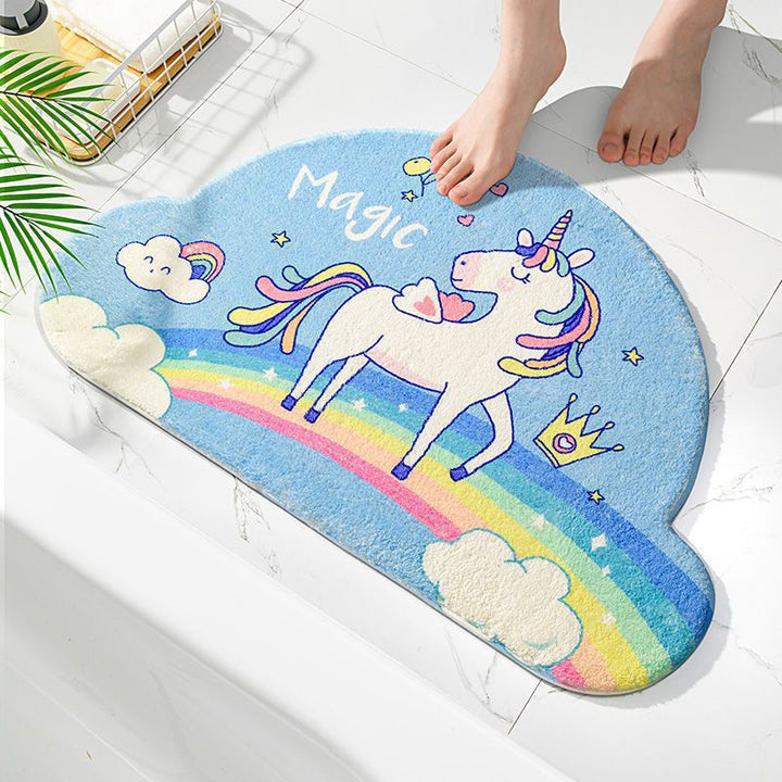Cute Cat-Themed Bath Rug