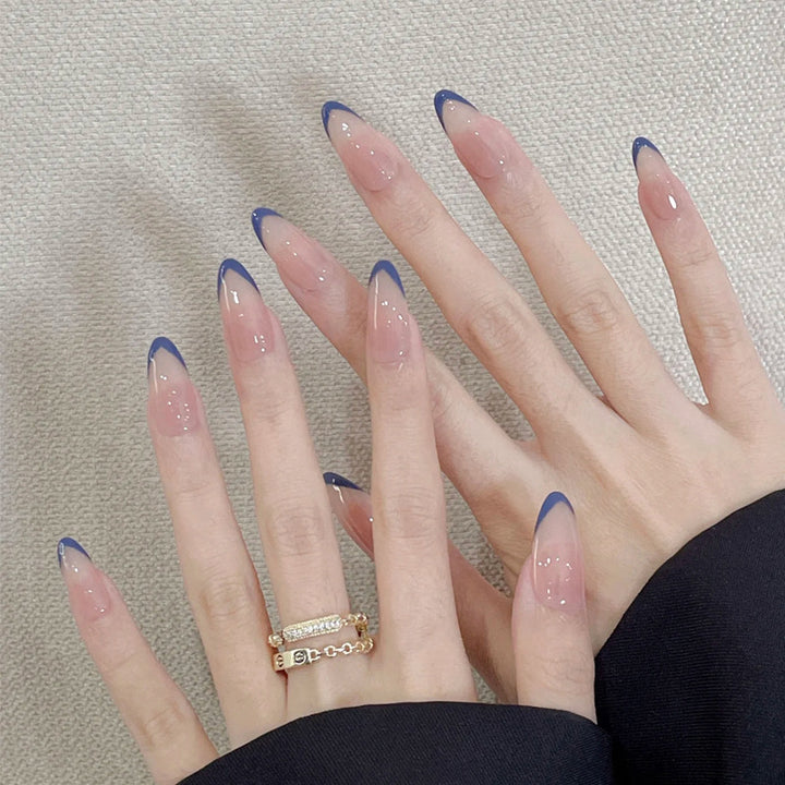 Premium Long Almond-Shaped Press-On Nails Bowlift